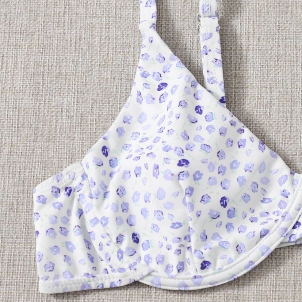 Patterned Underwire Bikini Top - Picture 3 of 6